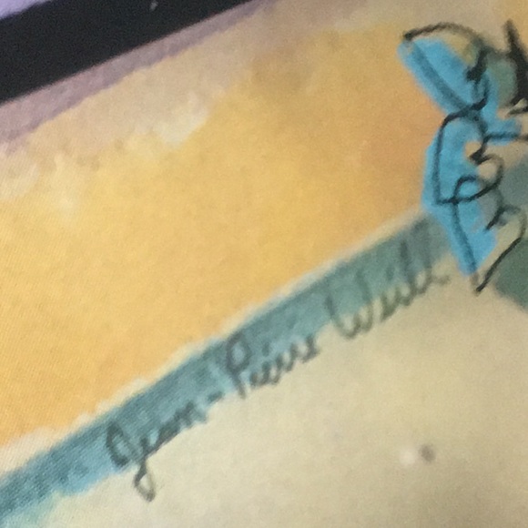 Jean-Pierre Weill original painting vitreograph reverse painted glass 3D ART NY - Picture 5 of 9